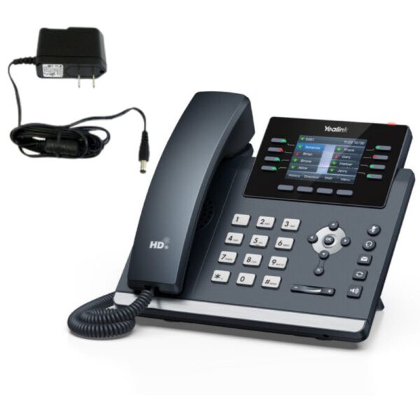 SIP-T44U-Z-BUN-1.jpg Yealink SIP-T44W With Power Supply